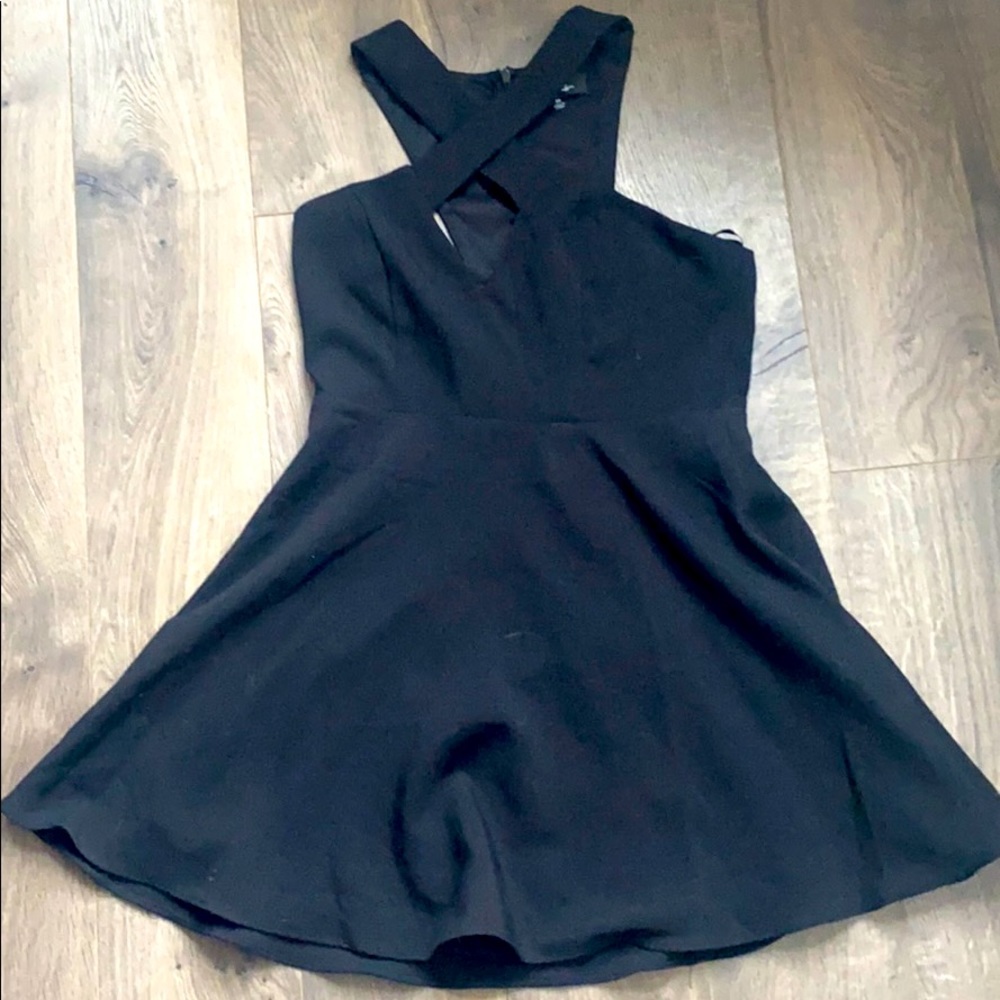 Lulus Cross Front Mini Dress